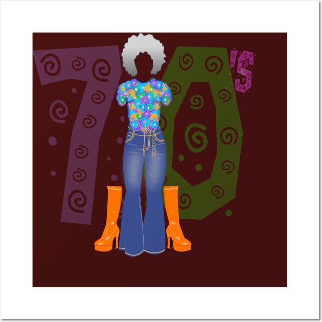 Love the 70's fashion style Wall Art by designInk
